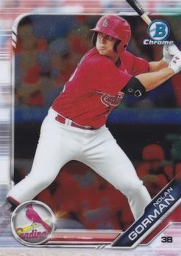 #BDC-42 Nolan Gorman - St. Louis Cardinals - 2019 Bowman Draft - Chrome Baseball