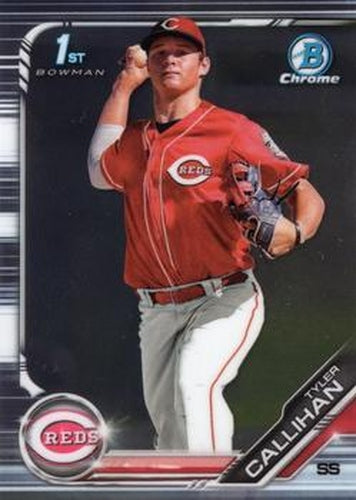 #BDC-47 Tyler Callihan - Cincinnati Reds - 2019 Bowman Draft - Chrome Baseball