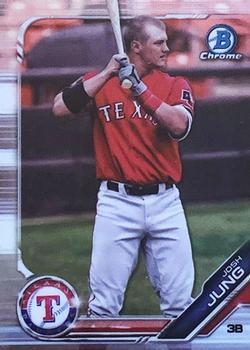 #BDC-7b Josh Jung - Texas Rangers - 2019 Bowman Draft - Chrome Baseball