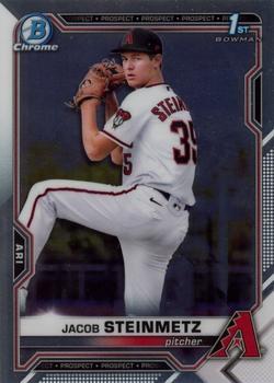 #BDC-83 - Jacob Steinmetz - Arizona Diamondbacks - 2021 Bowman Draft - Chrome Baseball