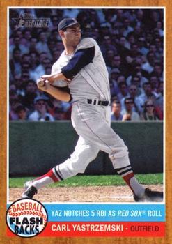 #BF-5 Carl Yastrzemski - Boston Red Sox - 2011 Topps Heritage - Baseball Flashbacks Baseball