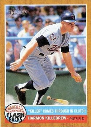 #BF-7 Harmon Killebrew - Minnesota Twins - 2011 Topps Heritage - Baseball Flashbacks Baseball