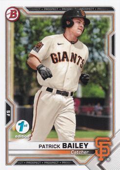 #BFE-108 Patrick Bailey - San Francisco Giants - 2021 Bowman 1st Edition Baseball