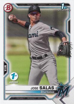#BFE-110 Jose Salas - Miami Marlins - 2021 Bowman 1st Edition Baseball