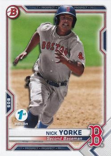 #BFE-114 Nick Yorke - Boston Red Sox - 2021 Bowman 1st Edition Baseball