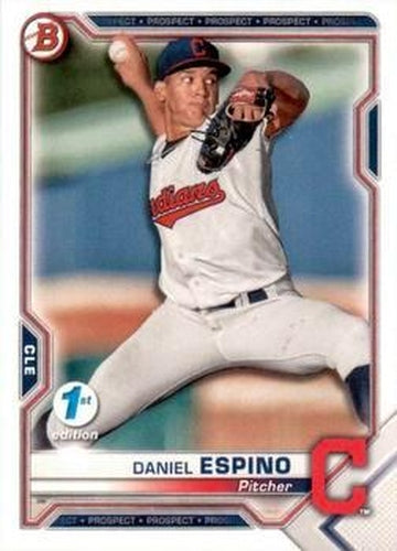 #BFE-123 Daniel Espino - Cleveland Indians - 2021 Bowman 1st Edition Baseball