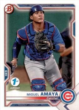 #BFE-148 Miguel Amaya - Chicago Cubs - 2021 Bowman 1st Edition Baseball