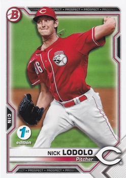 #BFE-20 Nick Lodolo - Cincinnati Reds - 2021 Bowman 1st Edition Baseball