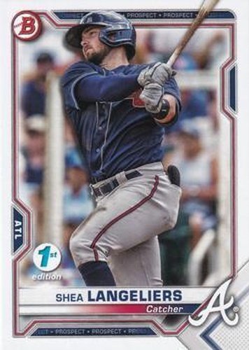 #BFE-28 Shea Langeliers - Atlanta Braves - 2021 Bowman 1st Edition Baseball