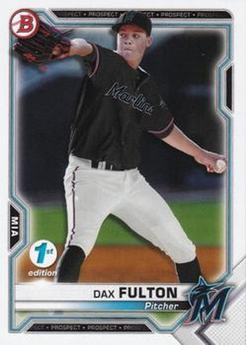 #BFE-32 Dax Fulton - Miami Marlins - 2021 Bowman 1st Edition Baseball