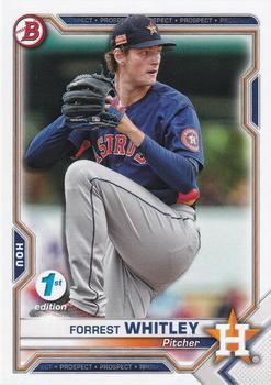 #BFE-9 Forrest Whitley - Houston Astros - 2021 Bowman 1st Edition Baseball