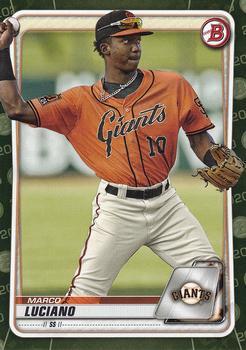 #BP-103 Marco Luciano - San Francisco Giants - 2020 Bowman - Prospects Camo Baseball
