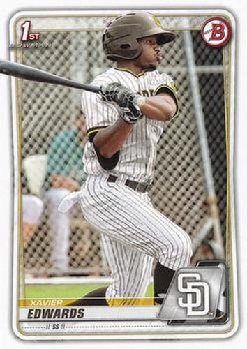 #BP-10 Xavier Edwards - San Diego Padres - 2020 Bowman - Prospects Baseball