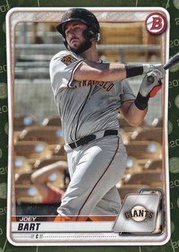 #BP-112 Joey Bart - San Francisco Giants - 2020 Bowman - Prospects Camo Baseball