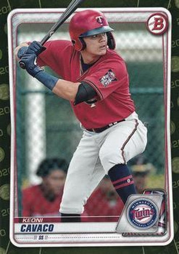 #BP-118 Keoni Cavaco - Minnesota Twins - 2020 Bowman - Prospects Camo Baseball