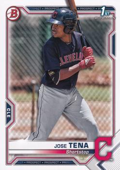 #BCP-128 Jose Tena - Cleveland Indians - 2021 Bowman - Chrome Prospects Baseball