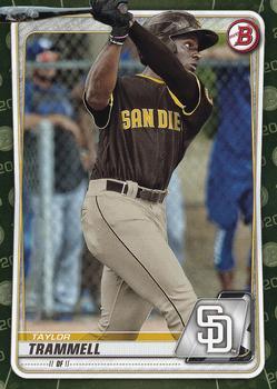 #BP-130 Taylor Trammell - San Diego Padres - 2020 Bowman - Prospects Camo Baseball