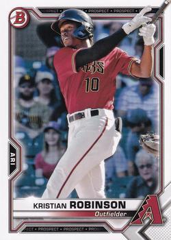 #BCP-136 Kristian Robinson - Arizona Diamondbacks - 2021 Bowman - Chrome Prospects Baseball