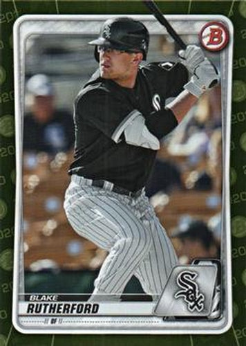 #BP-13 Blake Rutherford - Chicago White Sox - 2020 Bowman - Prospects Camo Baseball