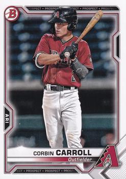 #BCP-142 Corbin Carroll - Arizona Diamondbacks - 2021 Bowman - Chrome Prospects Baseball