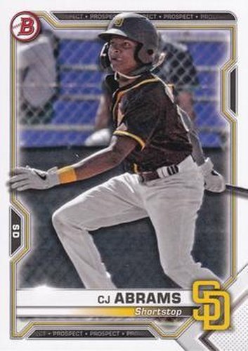 #BP-14 CJ Abrams - San Diego Padres - 2021 Bowman - Prospects Baseball