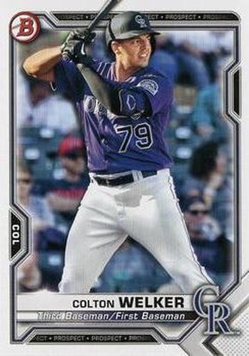#BCP-15 Colton Welker - Colorado Rockies - 2021 Bowman - Chrome Prospects Baseball