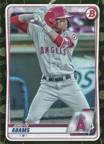 #BP-15 Jordyn Adams - Los Angeles Angels - 2020 Bowman - Prospects Camo Baseball