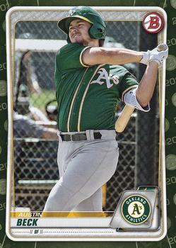 #BP-16 Austin Beck - Oakland Athletics - 2020 Bowman - Prospects Camo Baseball