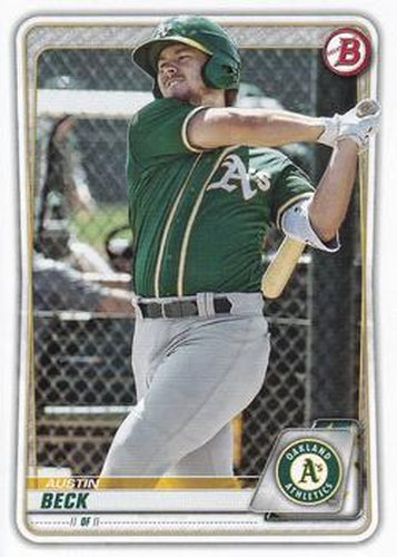 #BP-16 Austin Beck - Oakland Athletics - 2020 Bowman - Prospects Baseball
