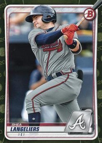 #BP-21 Shea Langeliers - Atlanta Braves - 2020 Bowman - Prospects Camo Baseball
