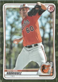 #BP-22 Grayson Rodriguez - Baltimore Orioles - 2020 Bowman - Prospects Camo Baseball