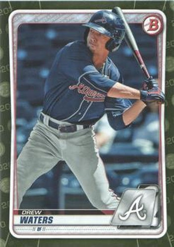 #BP-2 Drew Waters - Atlanta Braves - 2020 Bowman - Prospects Camo Baseball