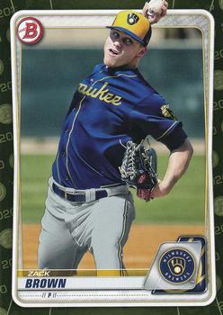 #BP-34 Zack Brown - Milwaukee Brewers - 2020 Bowman - Prospects Camo Baseball