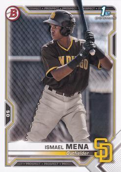 #BCP-36 Ismael Mena - San Diego Padres - 2021 Bowman - Chrome Prospects Baseball