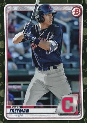 #BP-40 Tyler Freeman - Cleveland Indians - 2020 Bowman - Prospects Camo Baseball