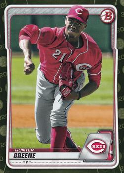 #BP-47 Hunter Greene - Cincinnati Reds - 2020 Bowman - Prospects Camo Baseball