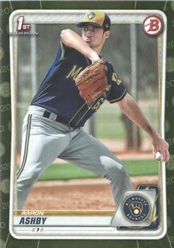 #BP-57 Aaron Ashby - Milwaukee Brewers - 2020 Bowman - Prospects Camo Baseball