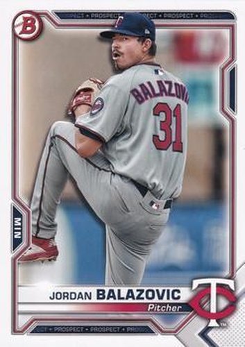 #BP-61 Jordan Balazovic - Minnesota Twins - 2021 Bowman - Prospects Baseball
