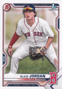 #BP-71 Blaze Jordan - Boston Red Sox - 2021 Bowman - Prospects Baseball