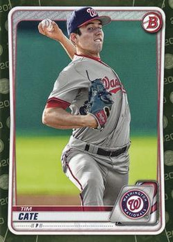 #BP-83 Tim Cate - Washington Nationals - 2020 Bowman - Prospects Camo Baseball