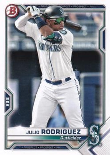 #BCP-86 Julio Rodriguez - Seattle Mariners - 2021 Bowman - Chrome Prospects Baseball