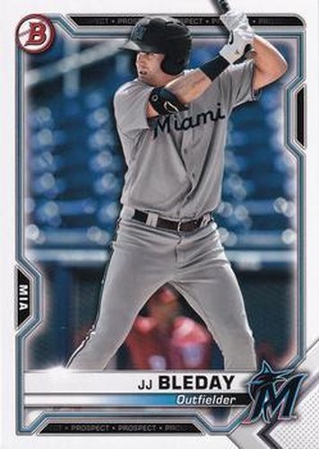#BP-93 JJ Bleday - Miami Marlins - 2021 Bowman - Prospects Baseball