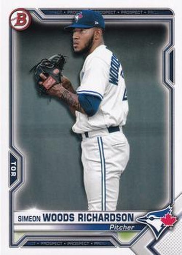 #BP-95 Simeon Woods Richardson - Toronto Blue Jays - 2021 Bowman - Prospects Baseball