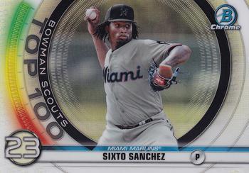 #BTP-23 Sixto Sanchez - Miami Marlins - 2020 Bowman - Bowman Scouts Top 100 Baseball