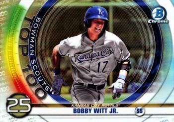 #BTP-25 Bobby Witt Jr. - Kansas City Royals - 2020 Bowman - Bowman Scouts Top 100 Baseball