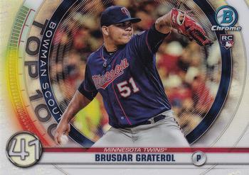 #BTP-41 Brusdar Graterol - Minnesota Twins - 2020 Bowman - Bowman Scouts Top 100 Baseball
