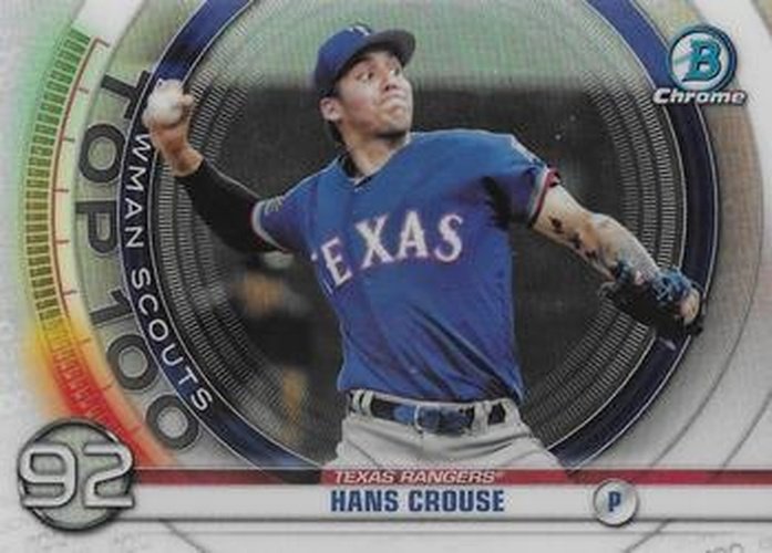 #BTP-92 Hans Crouse - Texas Rangers - 2020 Bowman - Bowman Scouts Top 100 Baseball