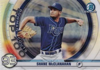 #BTP-93 Shane McClanahan - Tampa Bay Rays - 2020 Bowman - Bowman Scouts Top 100 Baseball