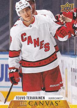 #C136 Teuvo Teravainen - Carolina Hurricanes - 2020-21 Upper Deck Canvas Hockey