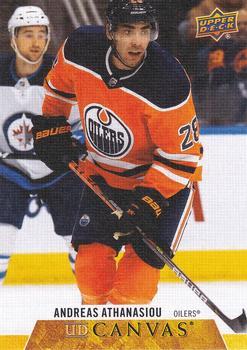 #C155 Andreas Athanasiou - Edmonton Oilers - 2020-21 Upper Deck Canvas Hockey